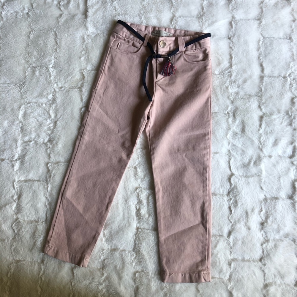 Zara girls blush/pink pants size 5